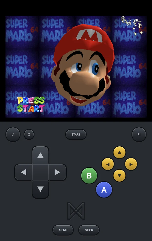 The Nintendo 64 pad with the C-button diamond and Z
