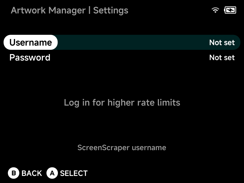 Artwork Manager Settings