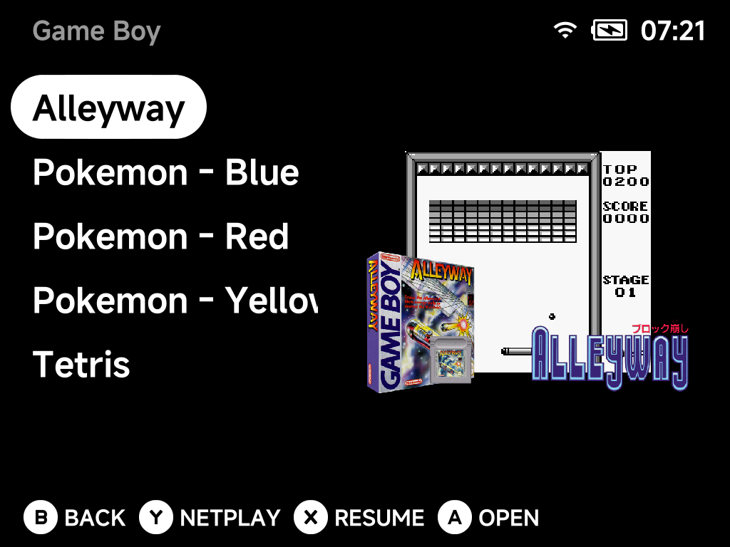 Hints showing the layout letters
