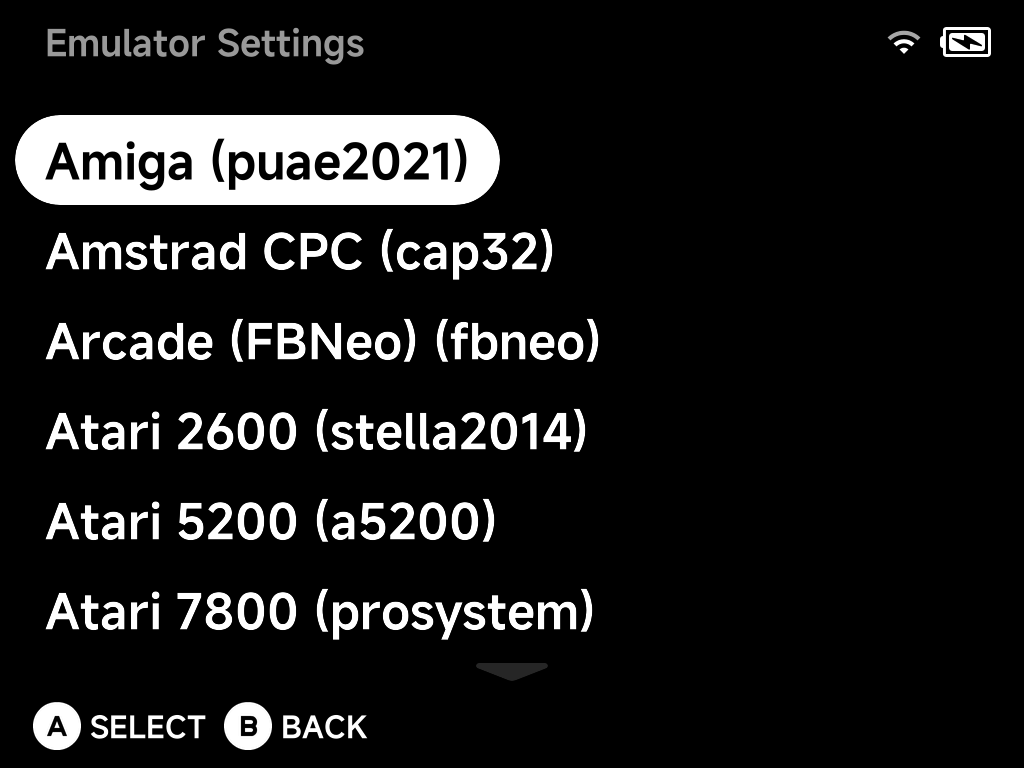 Emulator Settings