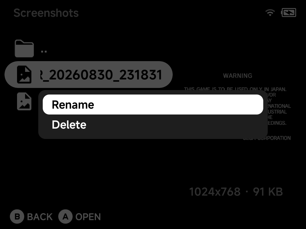 Image Viewer context menu