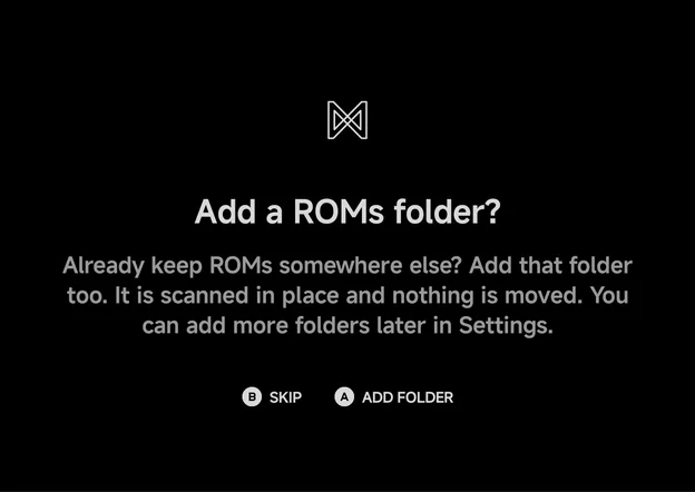 Add a ROMs folder?