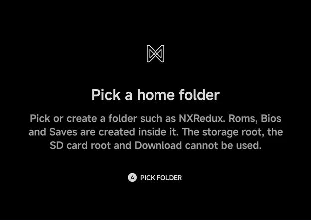 Pick a home folder