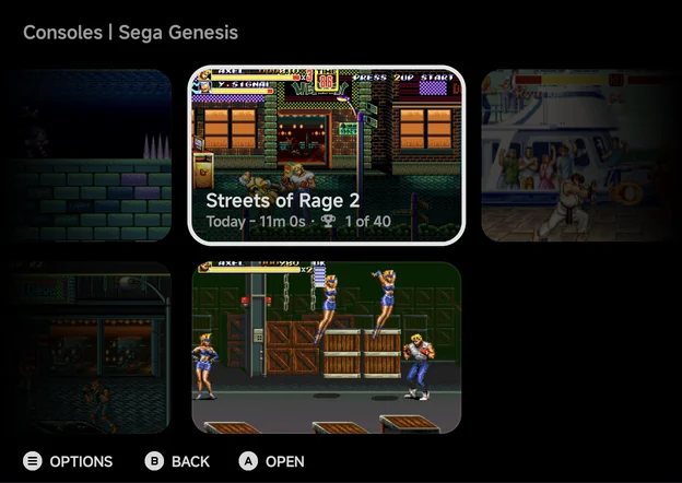 Game list in Grid style