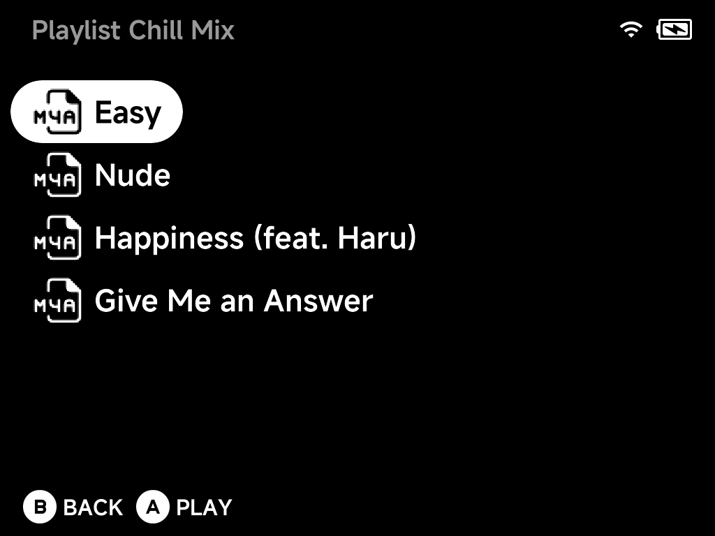 Inside a playlist