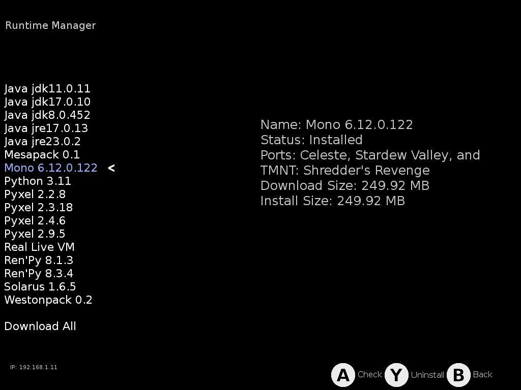 Runtime details