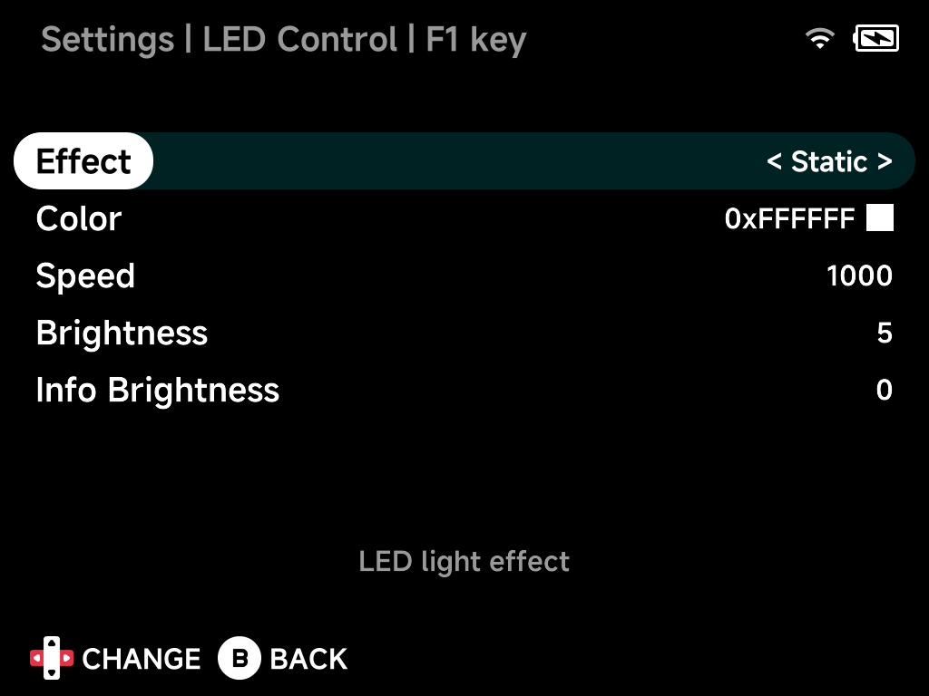 LED zone options
