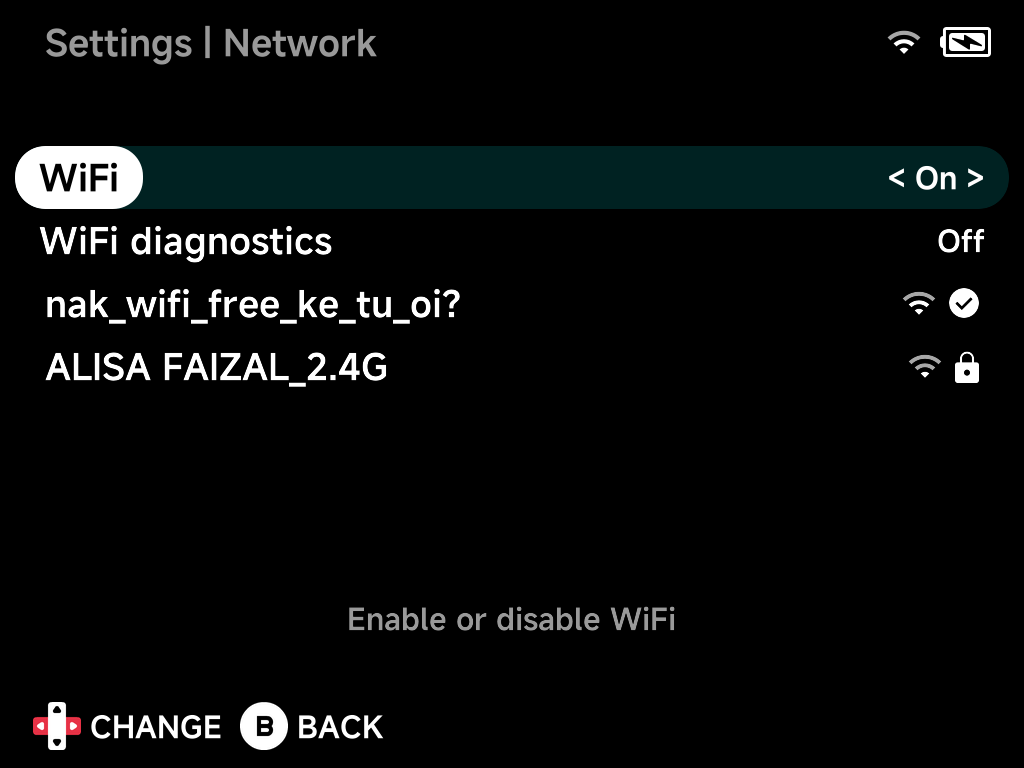 Network settings